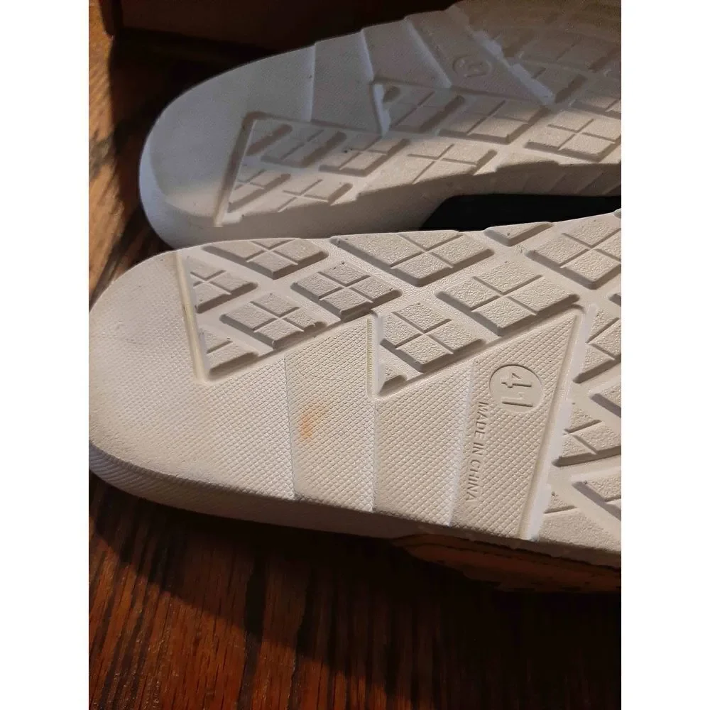 New Size 7.5 Trudgeman #23 Jordan Slides Casual Shoes Shower Shoes Purple Yellow